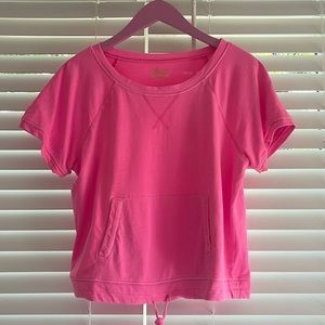 Lilly Pulitzer Emmaline Pullover in Prosecco Pink, size medium